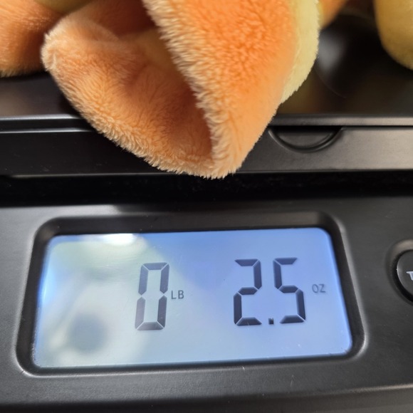 Baby Hugfun Orange Giraffe Mini Lovey Security Blanket  9" Rattle Stripes Dots - Picture 8 of 8